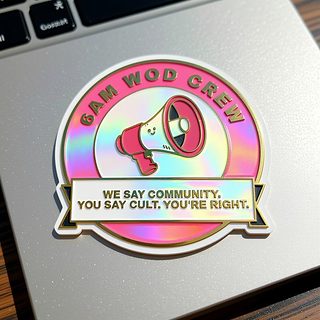 WE SAY COMMUNITY. YOU SAY CULT. YOU'RE RIGHT.