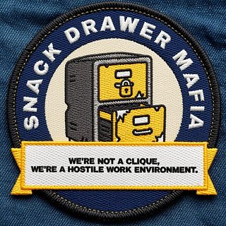 WE'RE NOT A CLIQUE, WE'RE A HOSTILE WORK ENVIRONMENT.